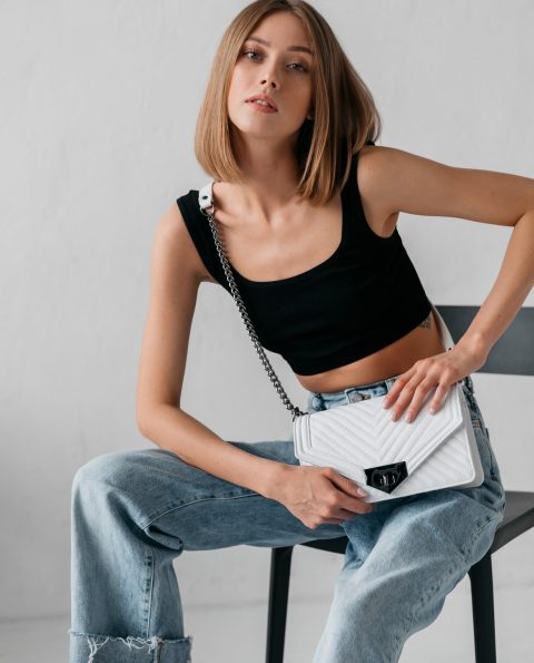 Кожаная женская сумка VEZZE C00842