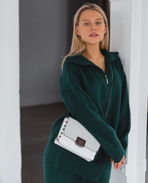 Кожаная женская сумка VEZZE C00811