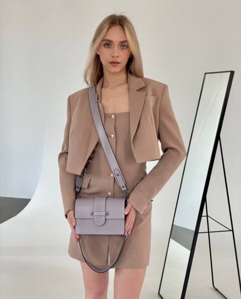 Кожаная женская сумка VEZZE C00988